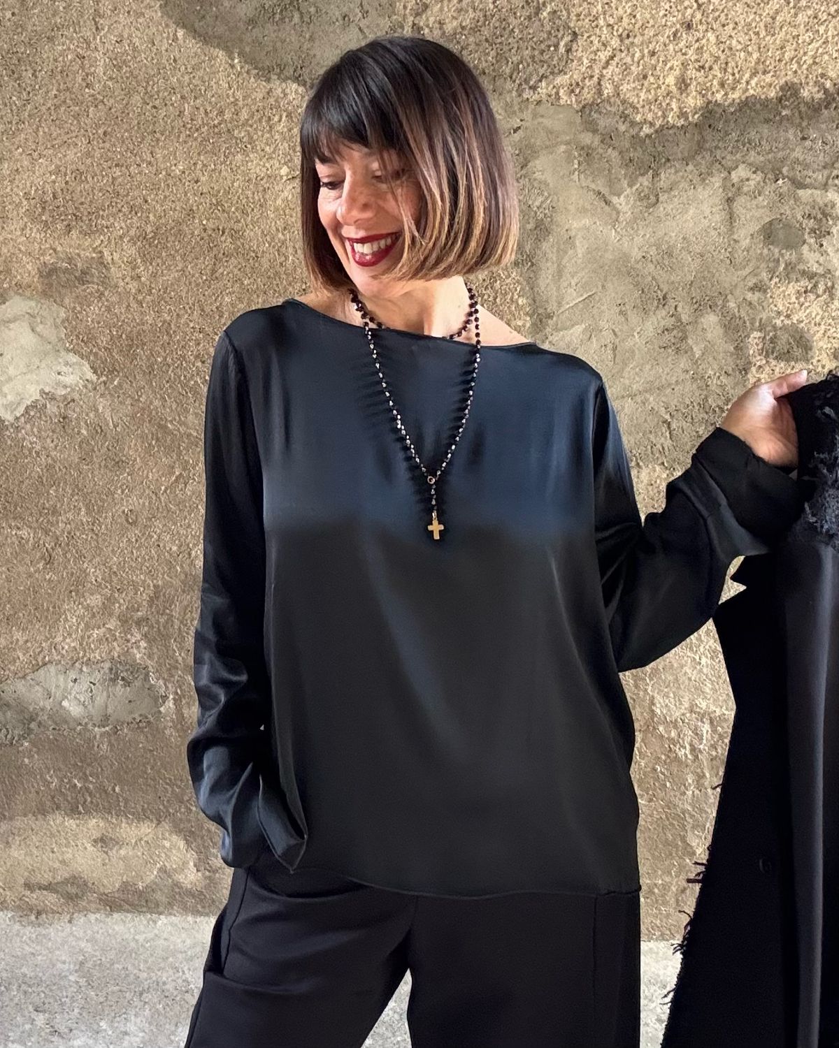Blusa elasticizzata (a411)
