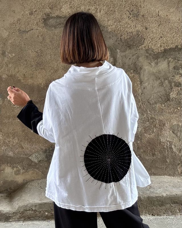 Felpa Japan bianca
