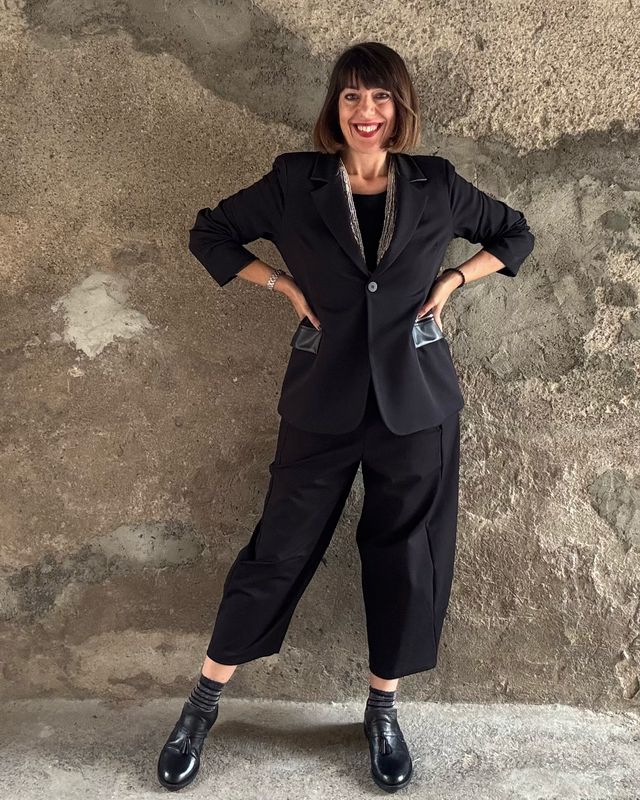 Blazer inserti ecopelle