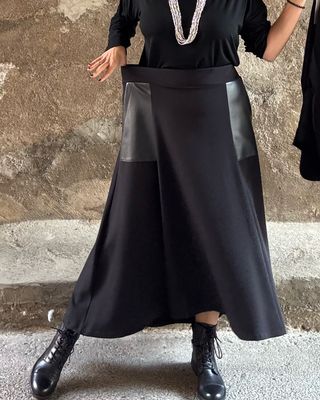 Gonna inserti ecopelle