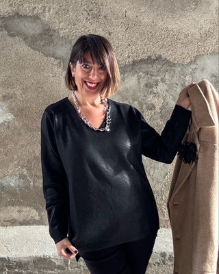 Maglia stampa lurex