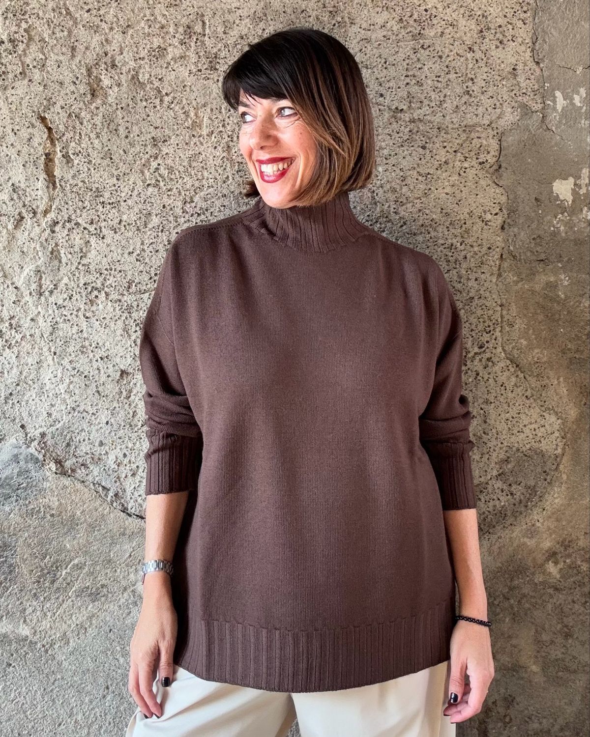 Maglia 100%LANA Choco