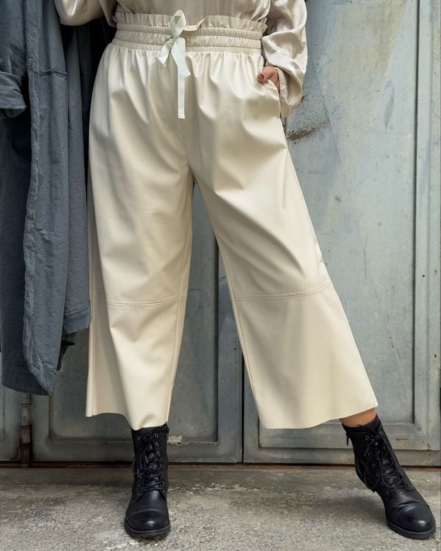 Pant ecopelle coulisse
