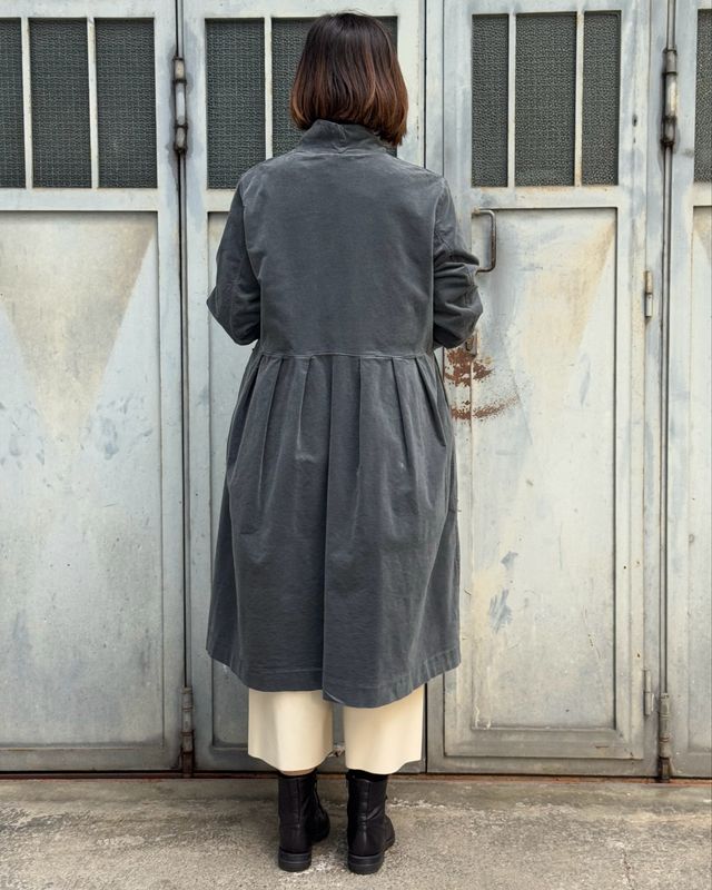 Cappottino velluto grigio