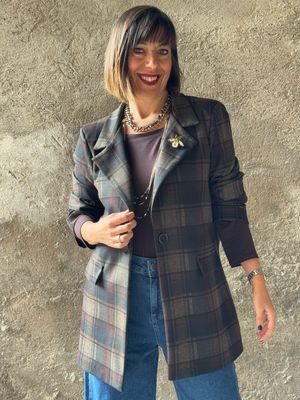 Blazer Scozzese Choco
