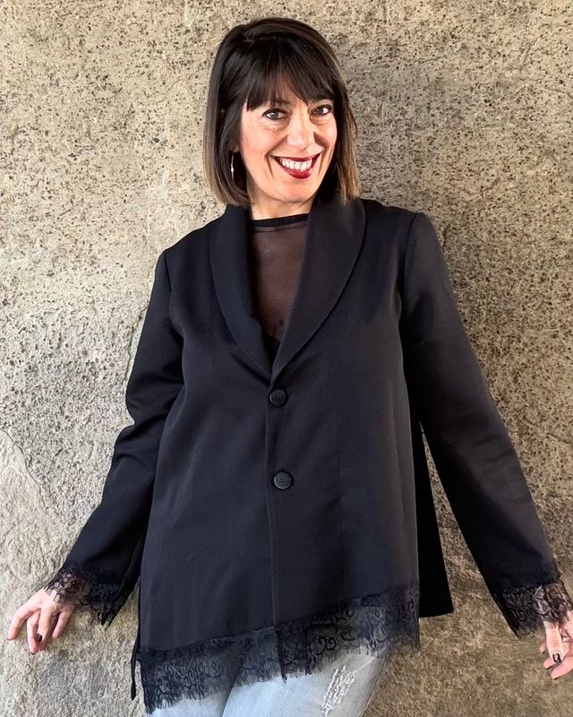 Blazer pizzo Black