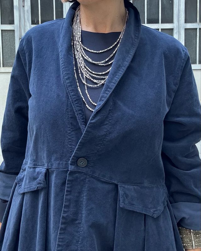 Cappottino velluto Blu