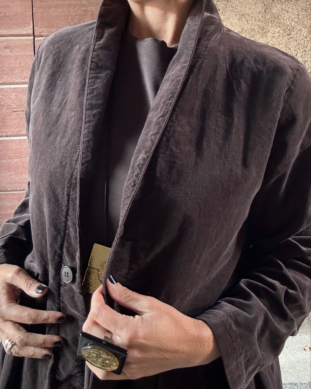 Cappottino velluto Moka