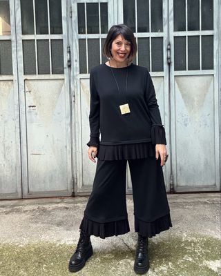 Completo armonia plissé nera