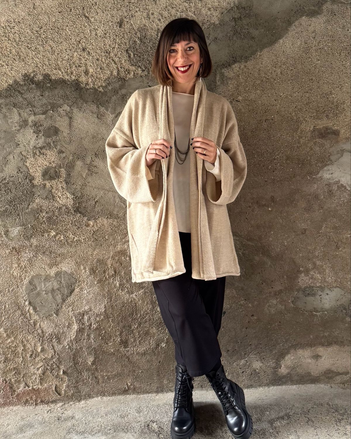 Maxi Cardigan Champagne