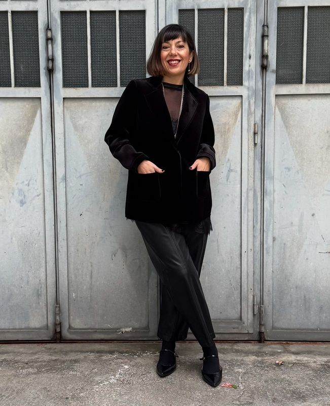 Giacca in scuba velour