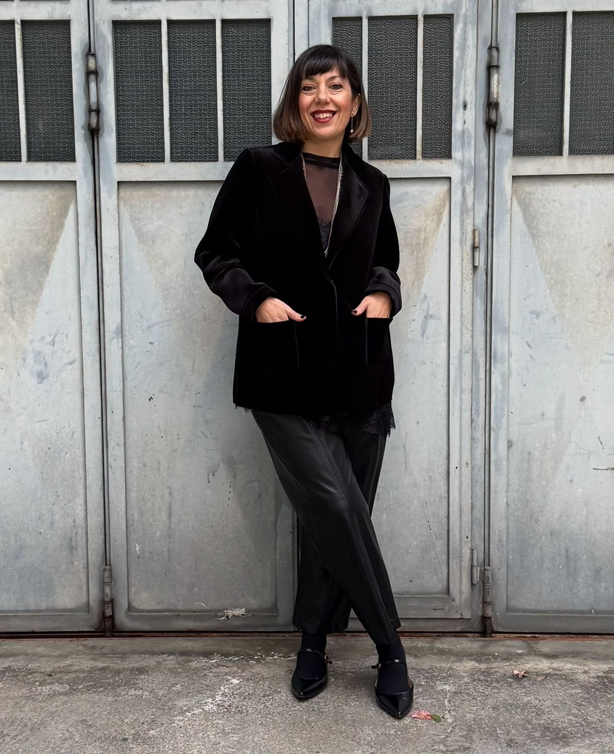 Giacca in scuba velour