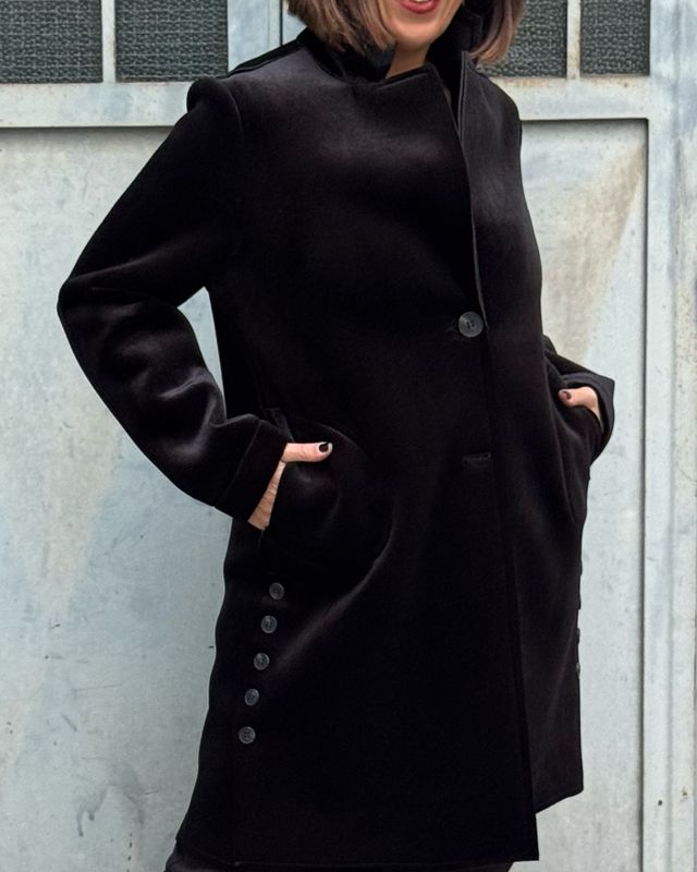 Cappottino 7/8 in scuba velour