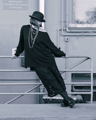 Gonna in macramè elasticizzata