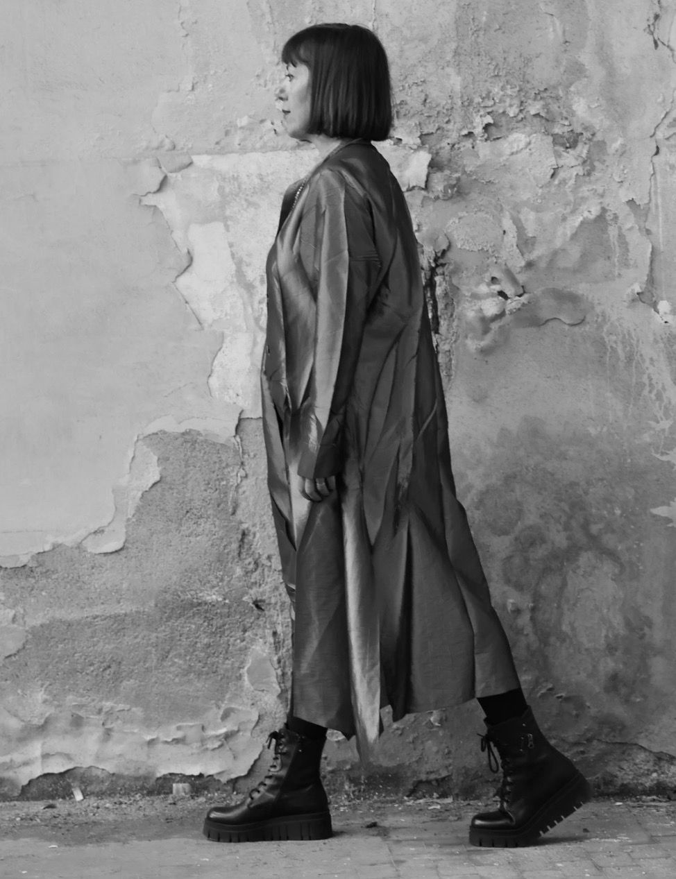 Abito plissè verticale