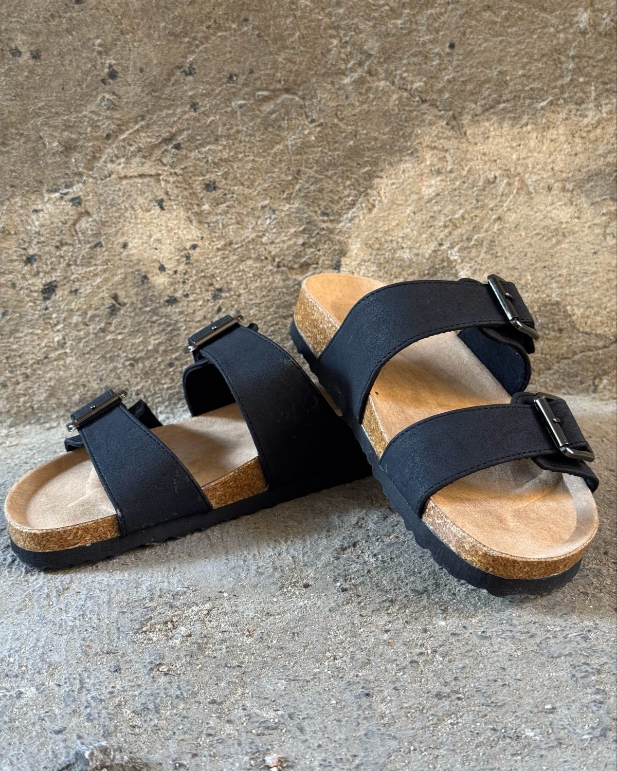 Ciabattina camoscio nero