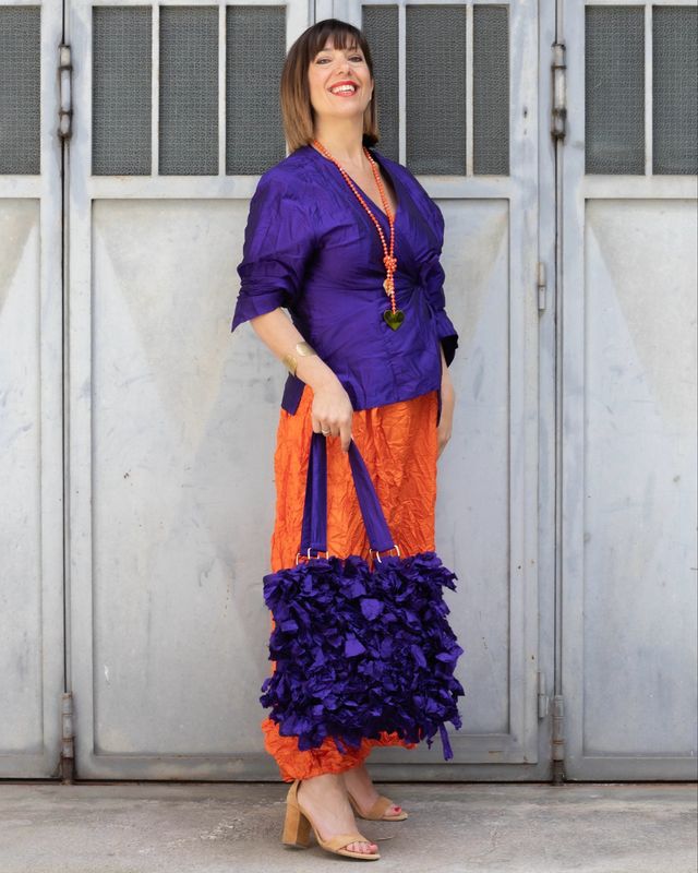 Borsa Crinckle Violet