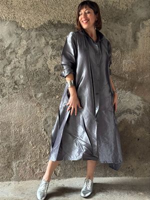 Abito plissè verticale