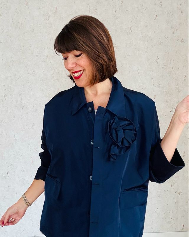 Giacca Taffetà Floreale