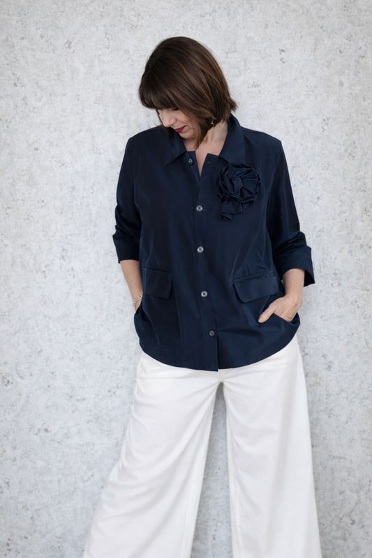 Giacca Taffetà Floreale