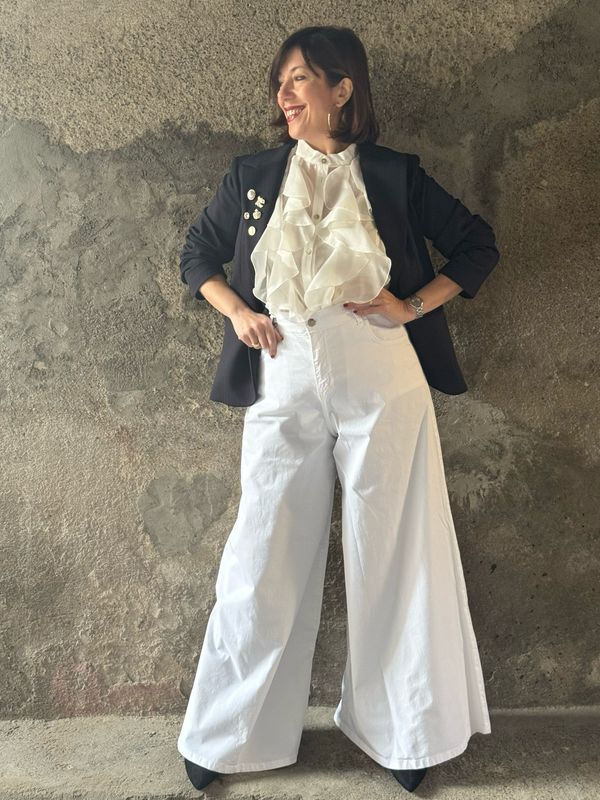 Pant campana bianchi