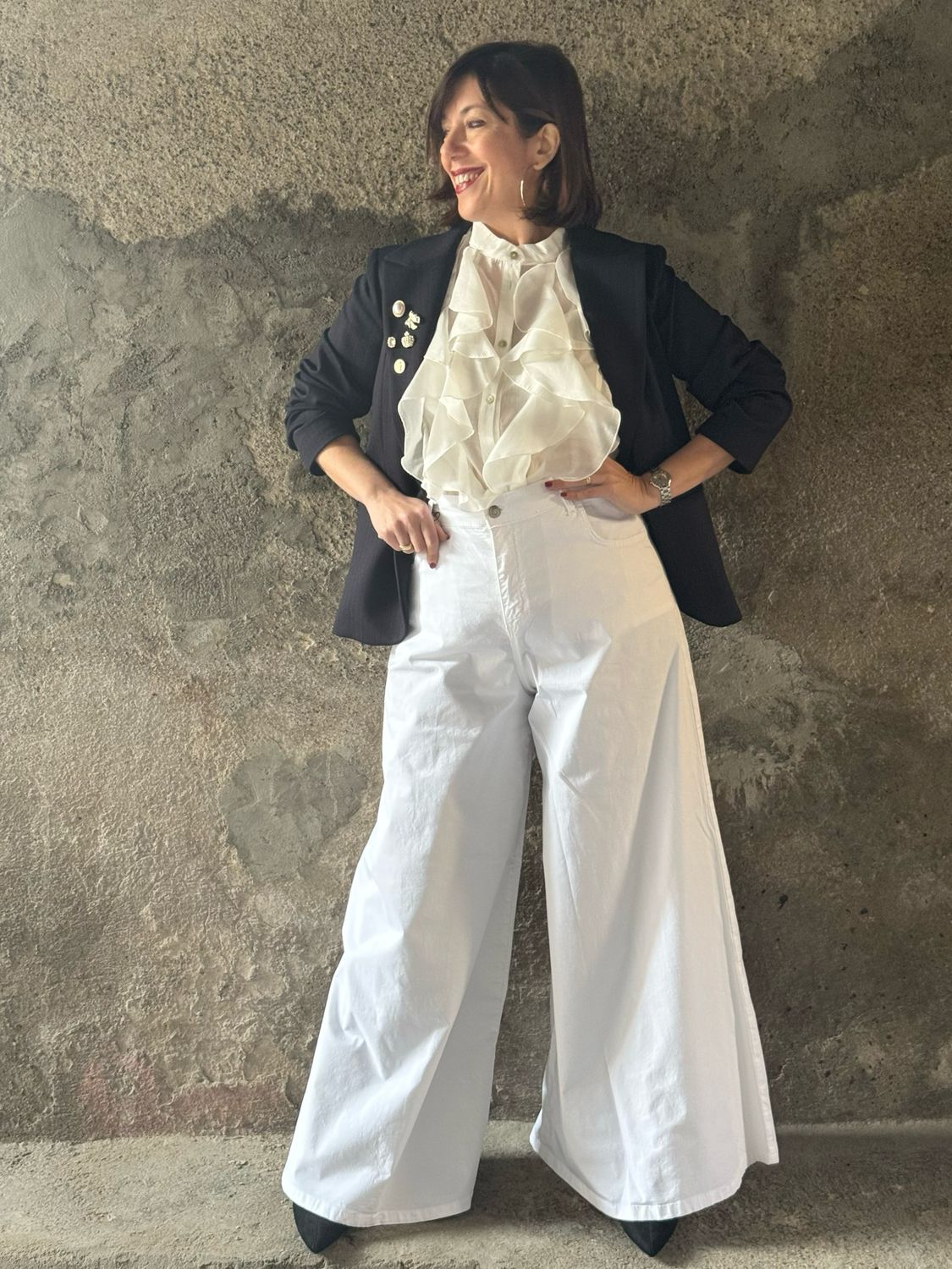 Pant campana bianchi