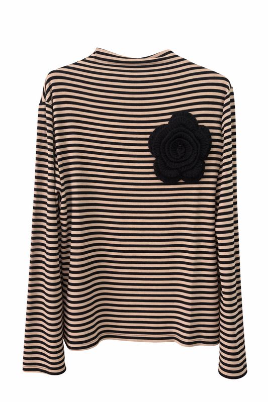 Blusa Flower Stripes