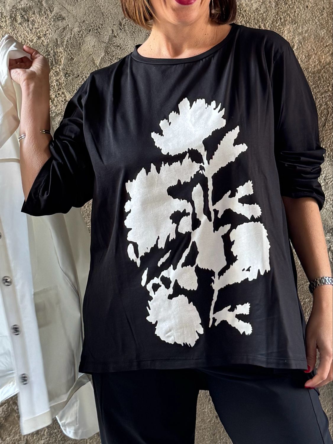 T-shirt stampa rilievo