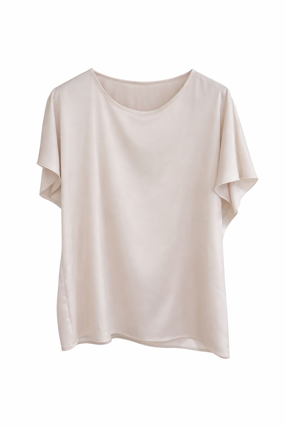 Blusa in raso avorio