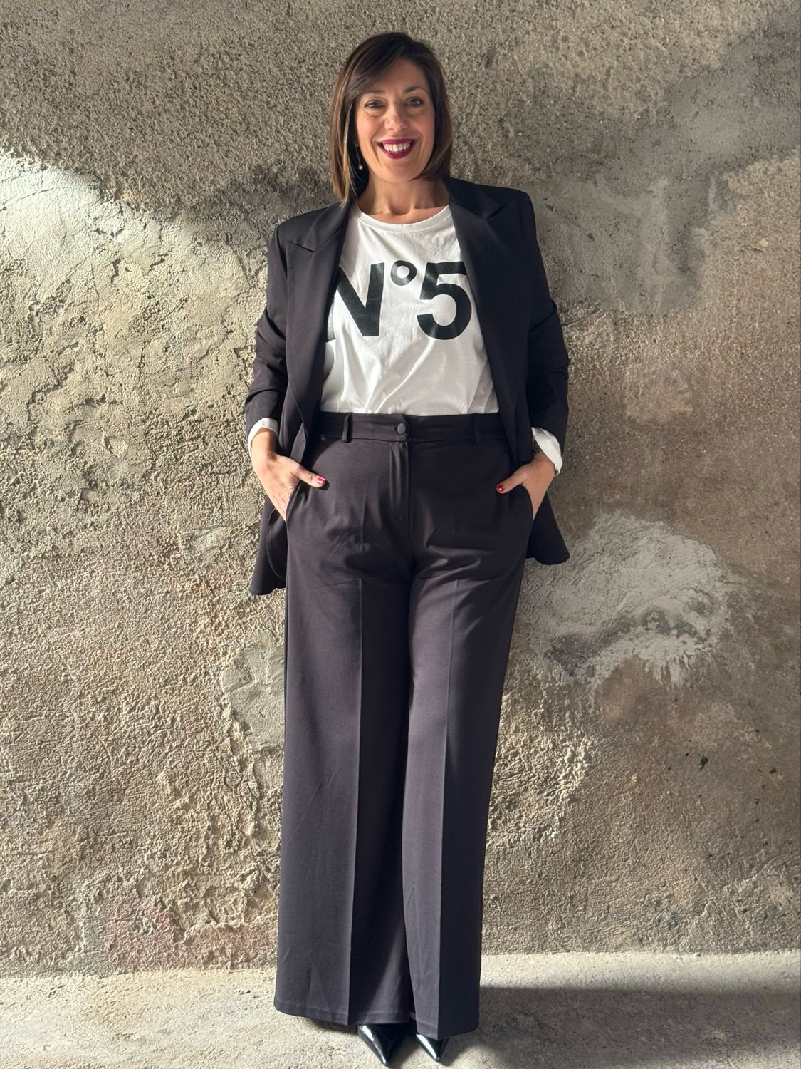 Tailleur elasticizzato nero