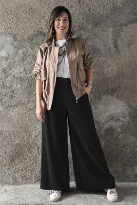 Pan palazzo Tencel black