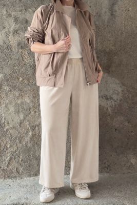 Pant palazzo sand