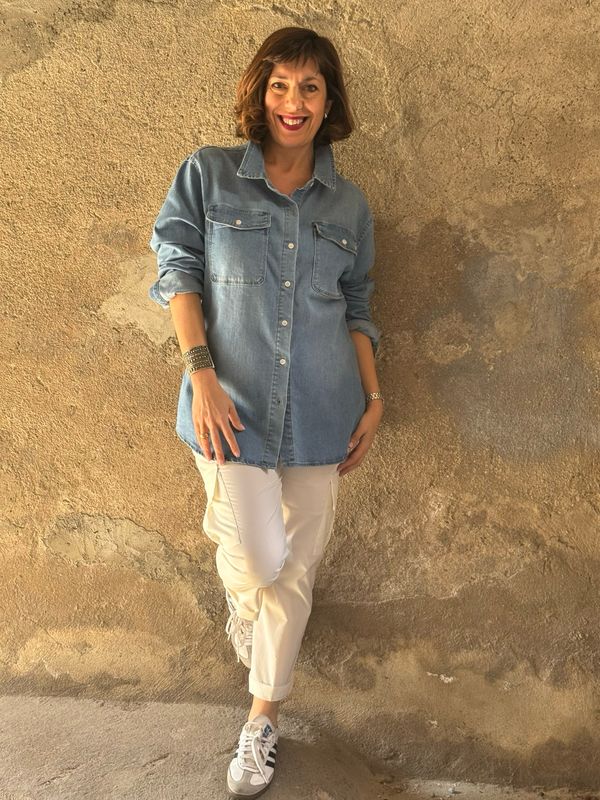 Camicia Jeans elasticizzata