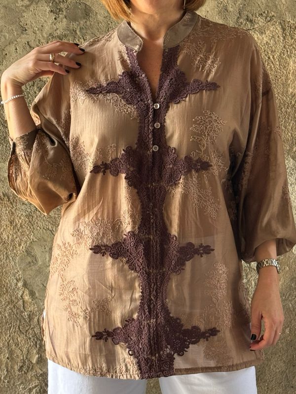 Camicia Ricamo