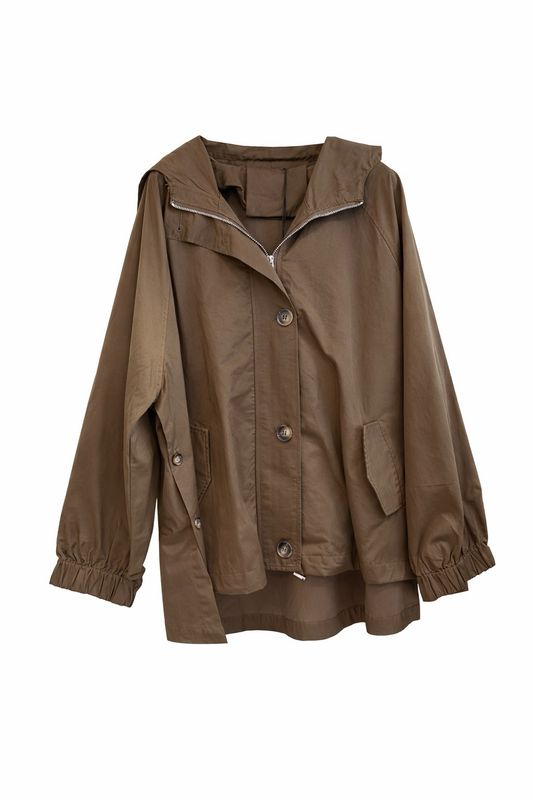 Trench corto cioccolato