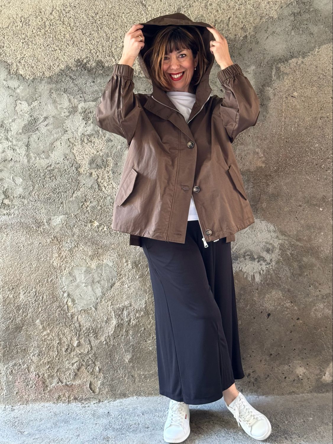 Trench corto fondente