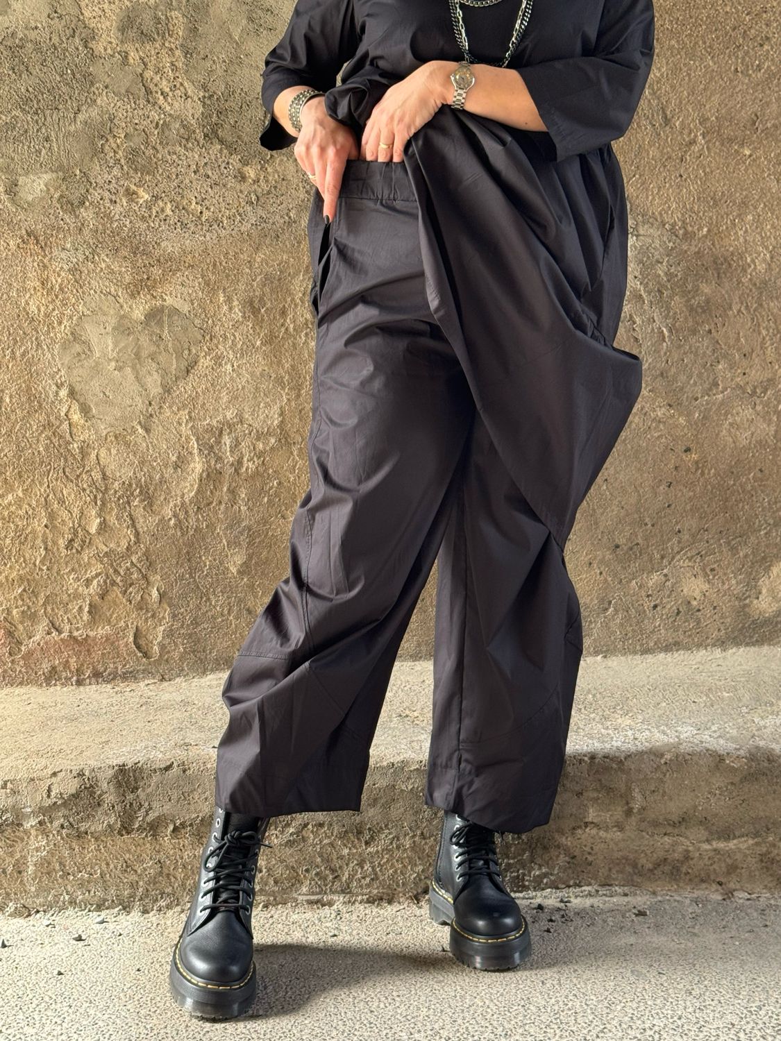 Pant cotone black