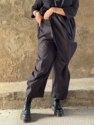 Pant cotone black