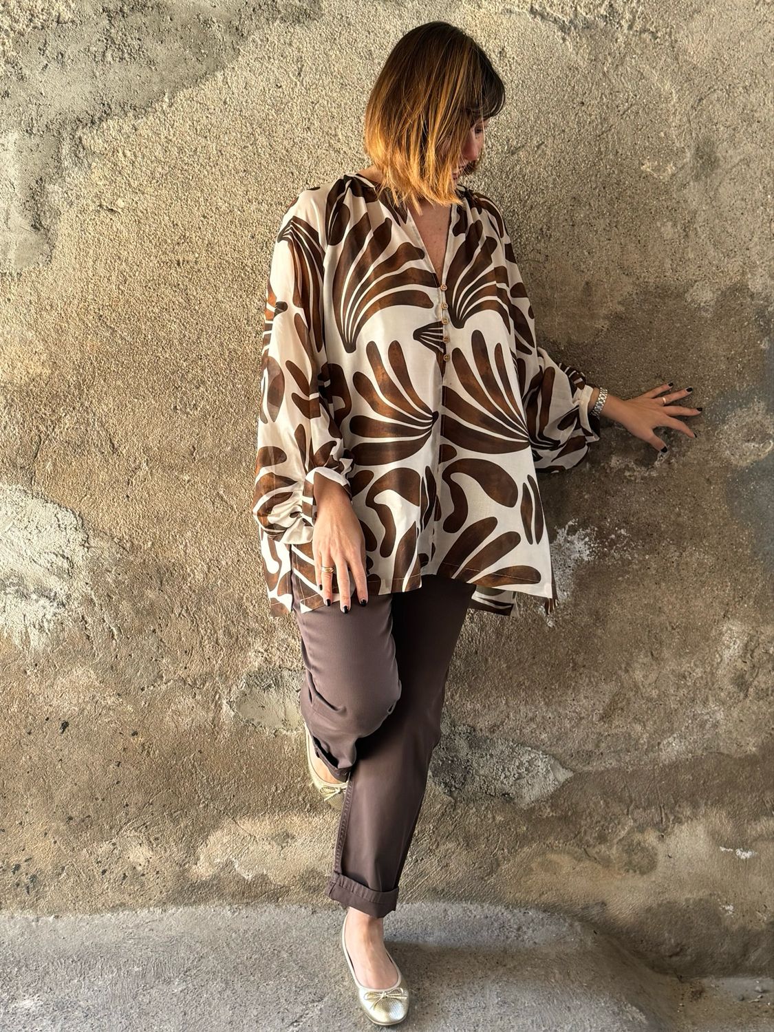 Etno Chic Caramel Shirt