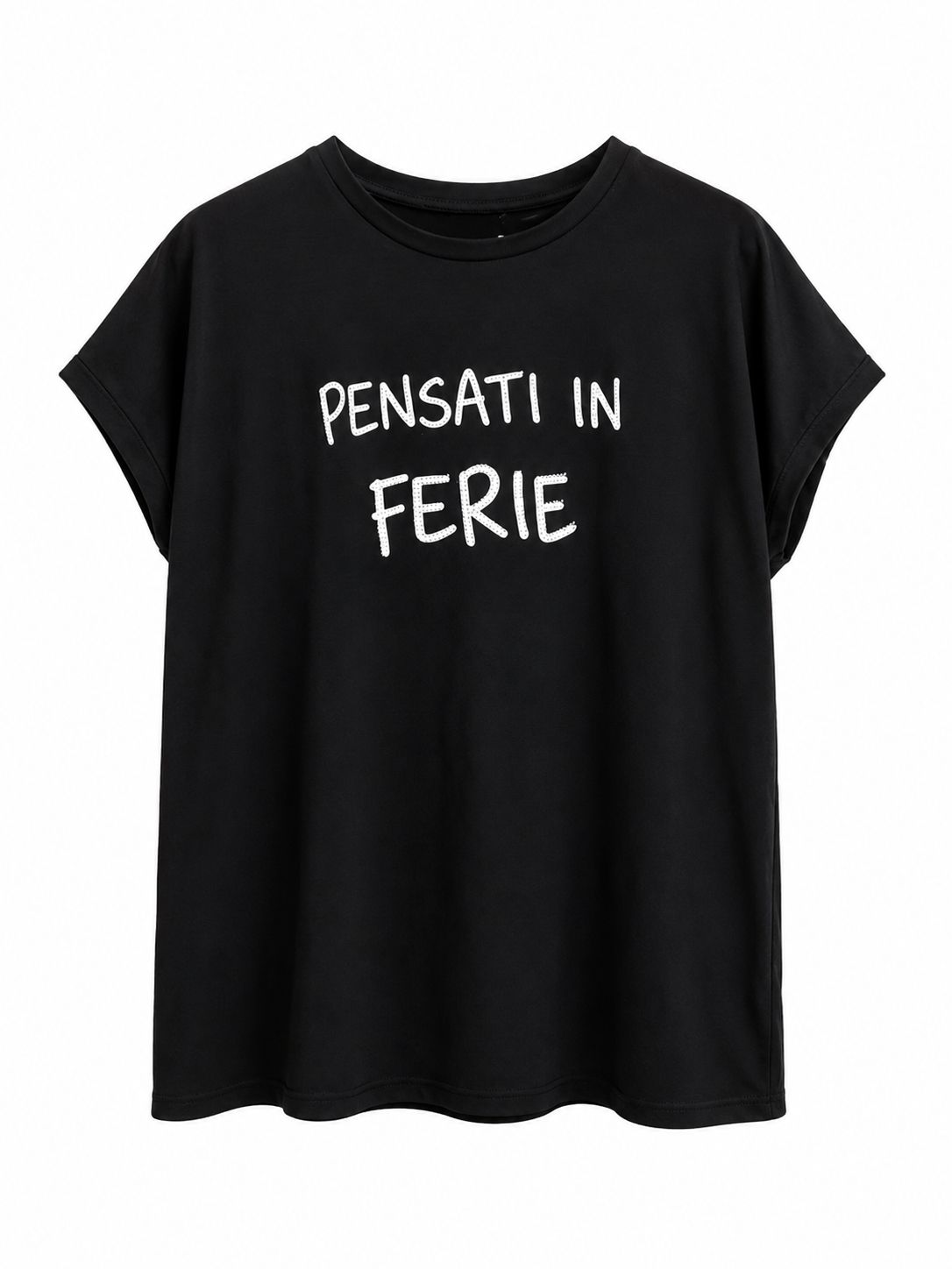 T-shirt Pensati in ferie black