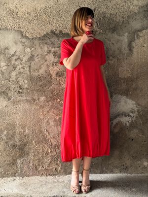 Popeline Dress Coral