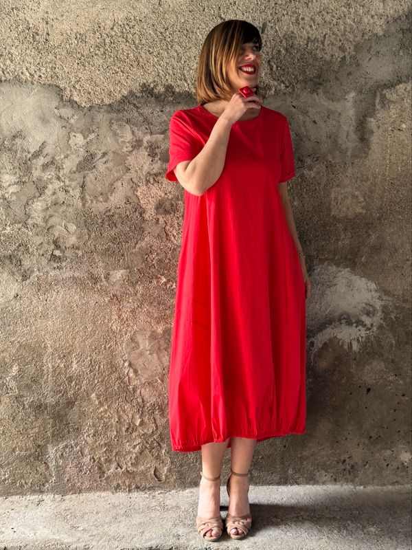 Popeline Dress Coral