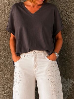 T-shirt 100%COTONE fondente