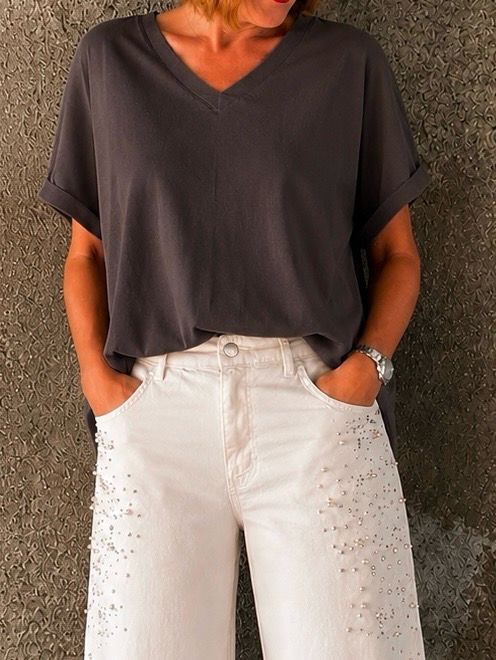 T-shirt 100%COTONE fondente