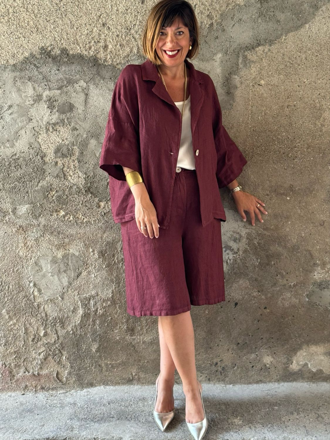 Easy Linen Set Wine