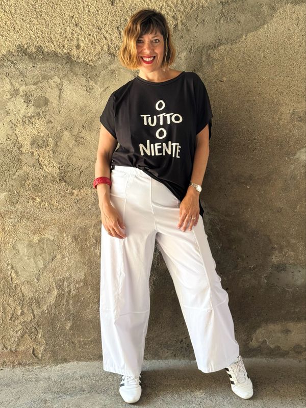 Carot Summer Pant bianco