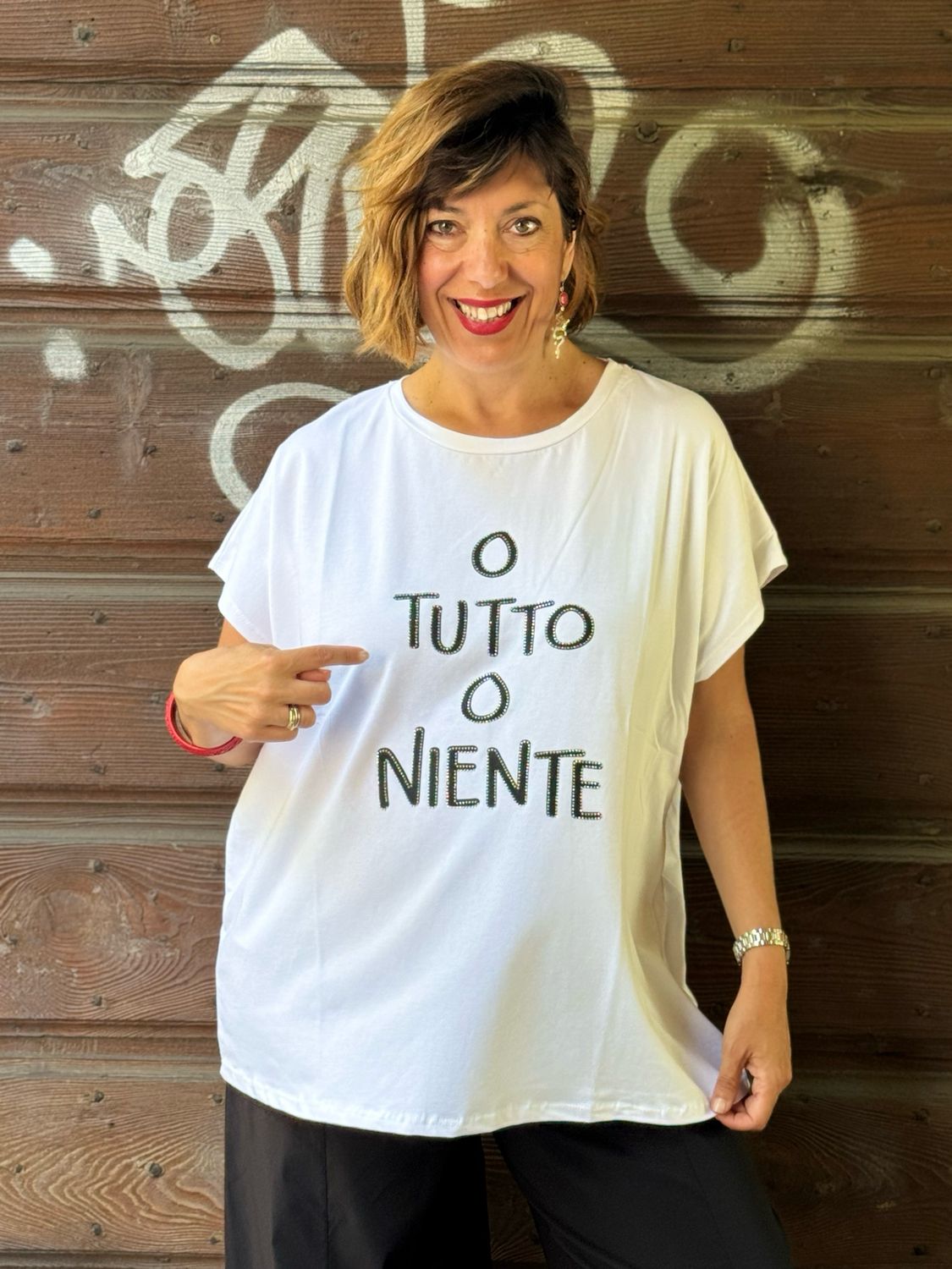 T-Shirt O Tutto O Niente White