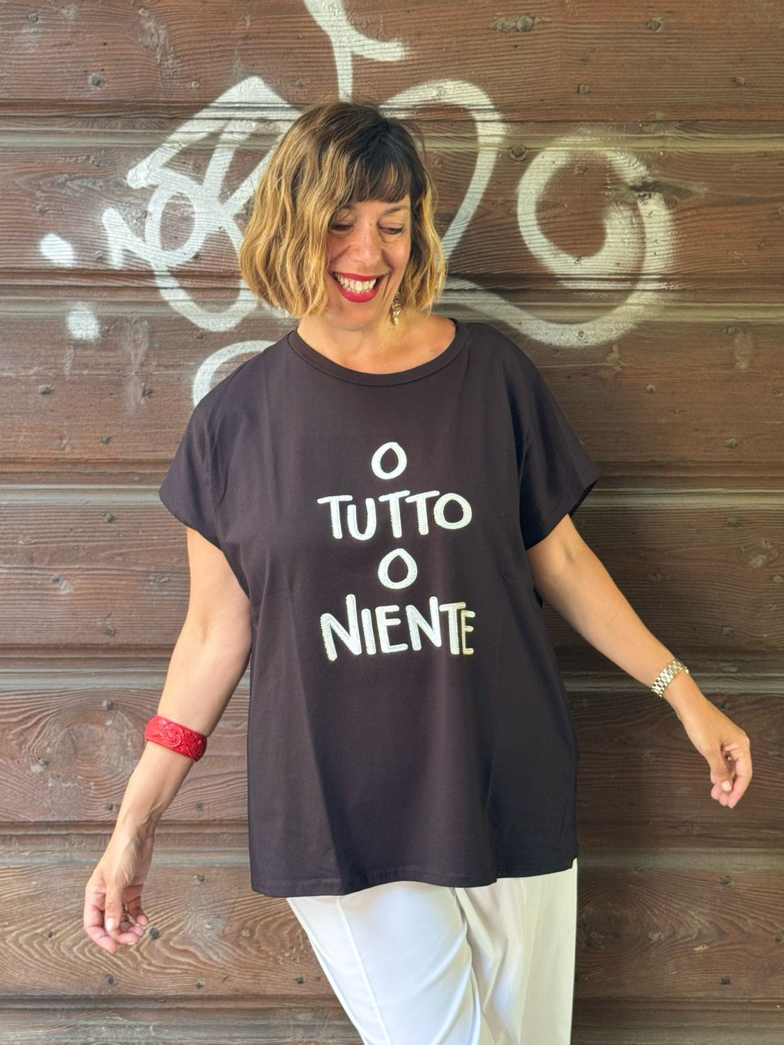 T-Shirt O Tutto O Niente Black