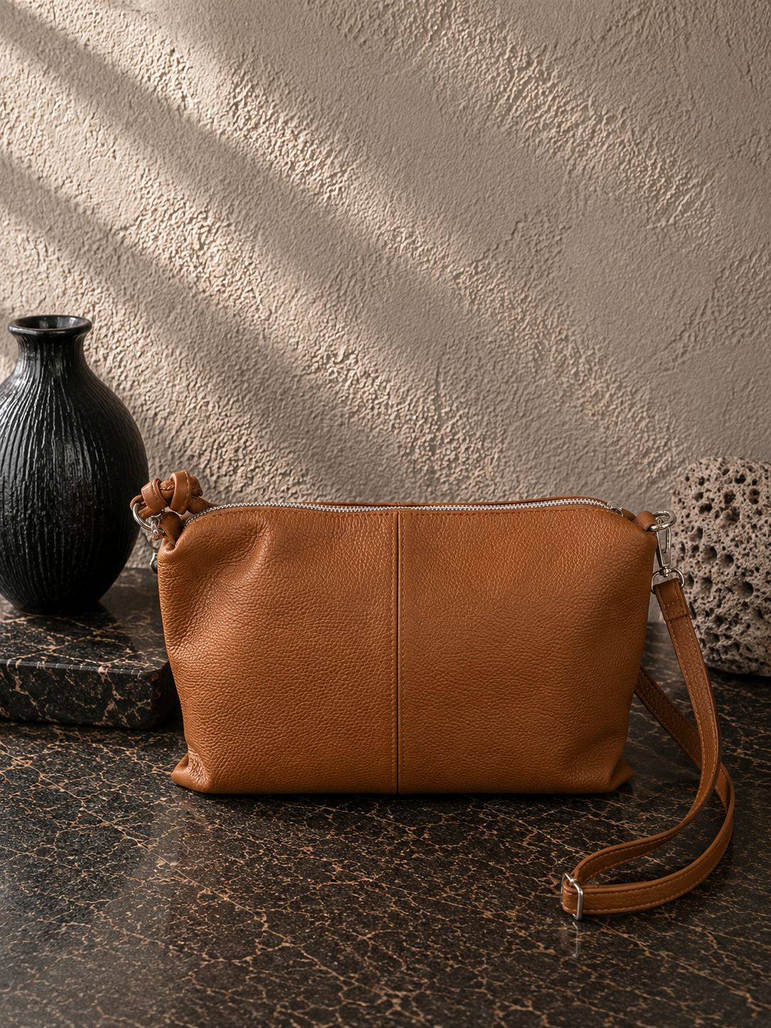 Shopper Pelle color cuoio