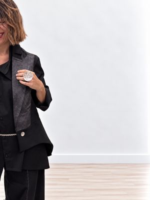 Gilet EFFETTO ecopelle Grey